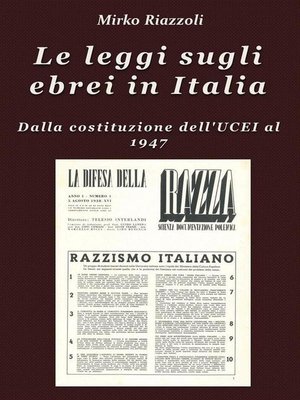 cover image of Le leggi sugli ebrei in Italia Dalla costituzione dell'UCEI al reintegro nella società